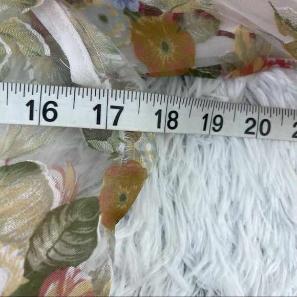 Golden Days Paris Sheer Floral Blouse ! - Picture 6 of 10